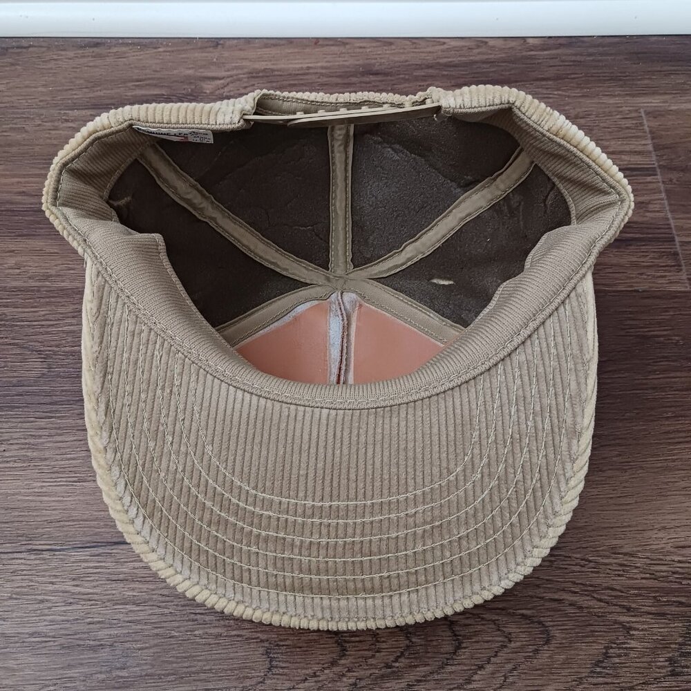 VTG‎ Petrified Forest National Park Baseball Cap Men Tan Corduroy Snapback Hat - Picture 8 of 9